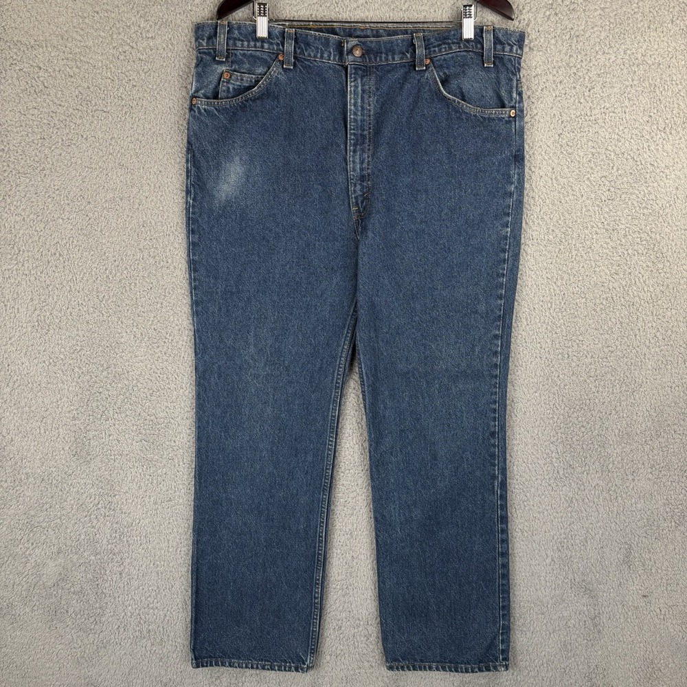 Vintage Levis‎ 517 Jeans Mens 40x32 Orange Tab Denim Bootcut Made USA